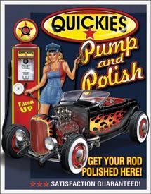 Tin Sign Quickies Pump & Polish