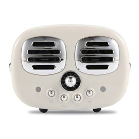 Bluetooth speaker cute mini fashion creative (Color: White, Woofer Size/Full-Range Size: 1")