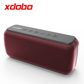 X8 Portable Speaker Bluetooth 5.0 60W Deep Bass Soundbar with IPX5 Waterproof Speaker 360Â° Surround Sound Voice Assistant (Color: Red, Ships From: China)