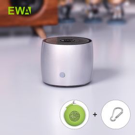 A103 Mini Bluetooth Speakers German Bass Speaker For Outdoor/Indoor Camp/Bicycle /Ravel Metal Box Loud Sound (Color: A103-SILVER, Ships From: China)