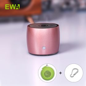 A103 Mini Bluetooth Speakers German Bass Speaker For Outdoor/Indoor Camp/Bicycle /Ravel Metal Box Loud Sound (Color: A103-ROSEGOLD, Ships From: China)